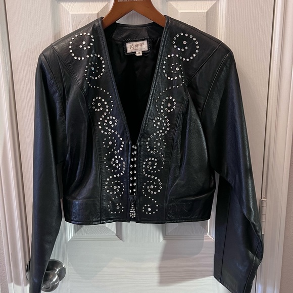 Adorable Kippy’s leather jacket. Medium - Picture 1 of 8